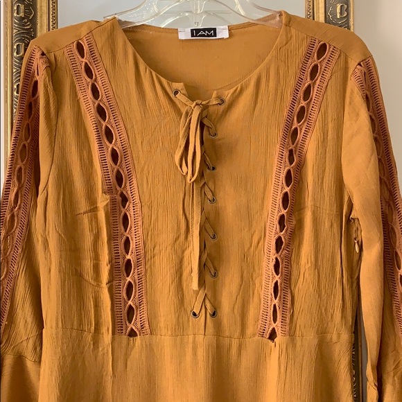 “Golden dreams” boho dress - Picture 2 of 5